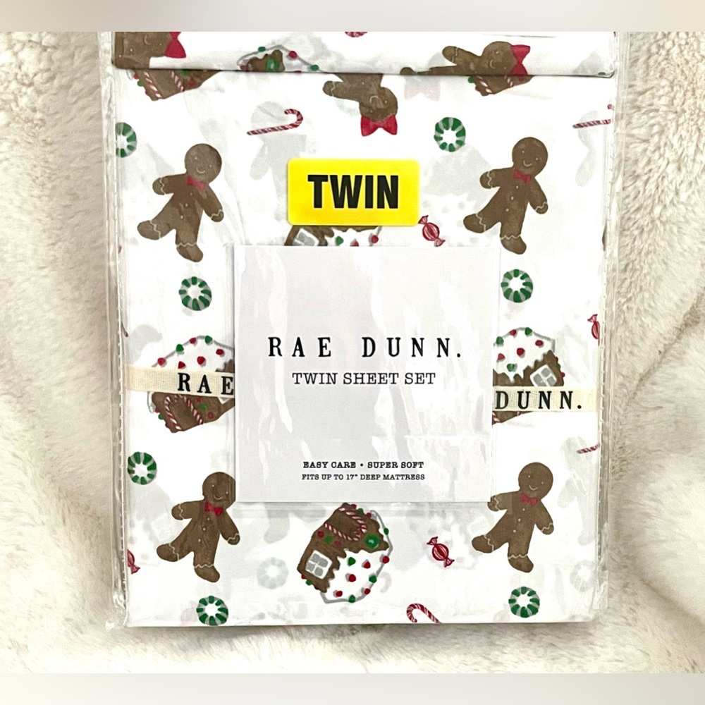 RAE DUNN Gingerbread Christmas Sheet Set🎄🤎